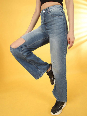 Women's Solid Jeans
