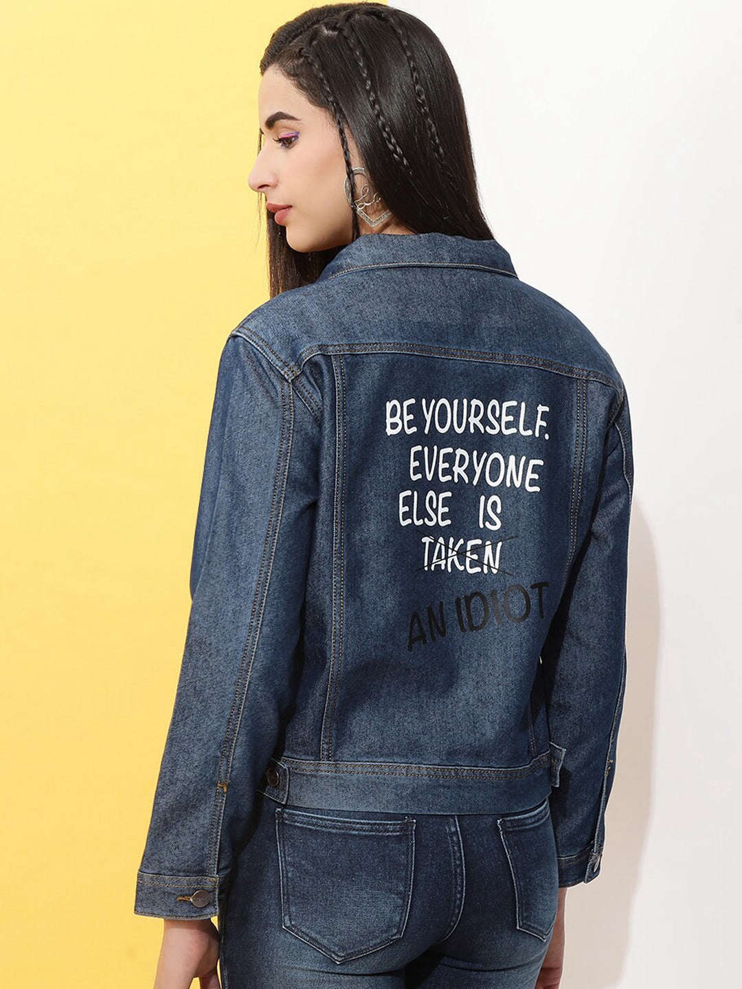 Women's Back Printed Jacket