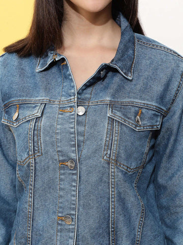 Women's Back Printed Jacket