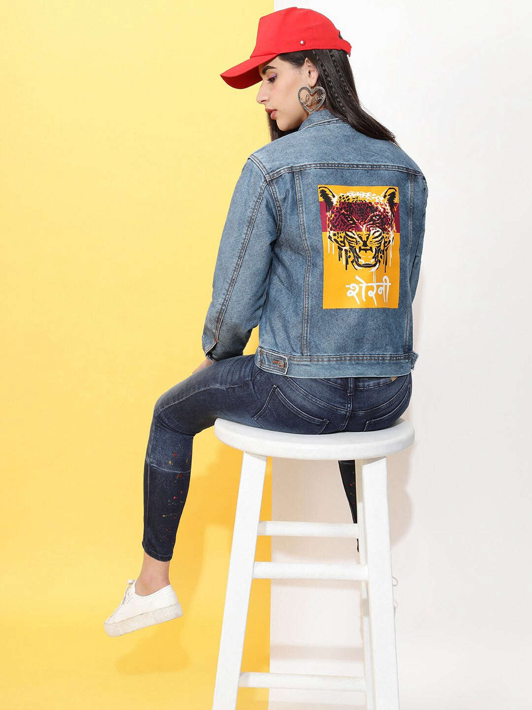 Women's Back Printed Jacket