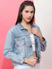 Women's Solid Denim Jacket