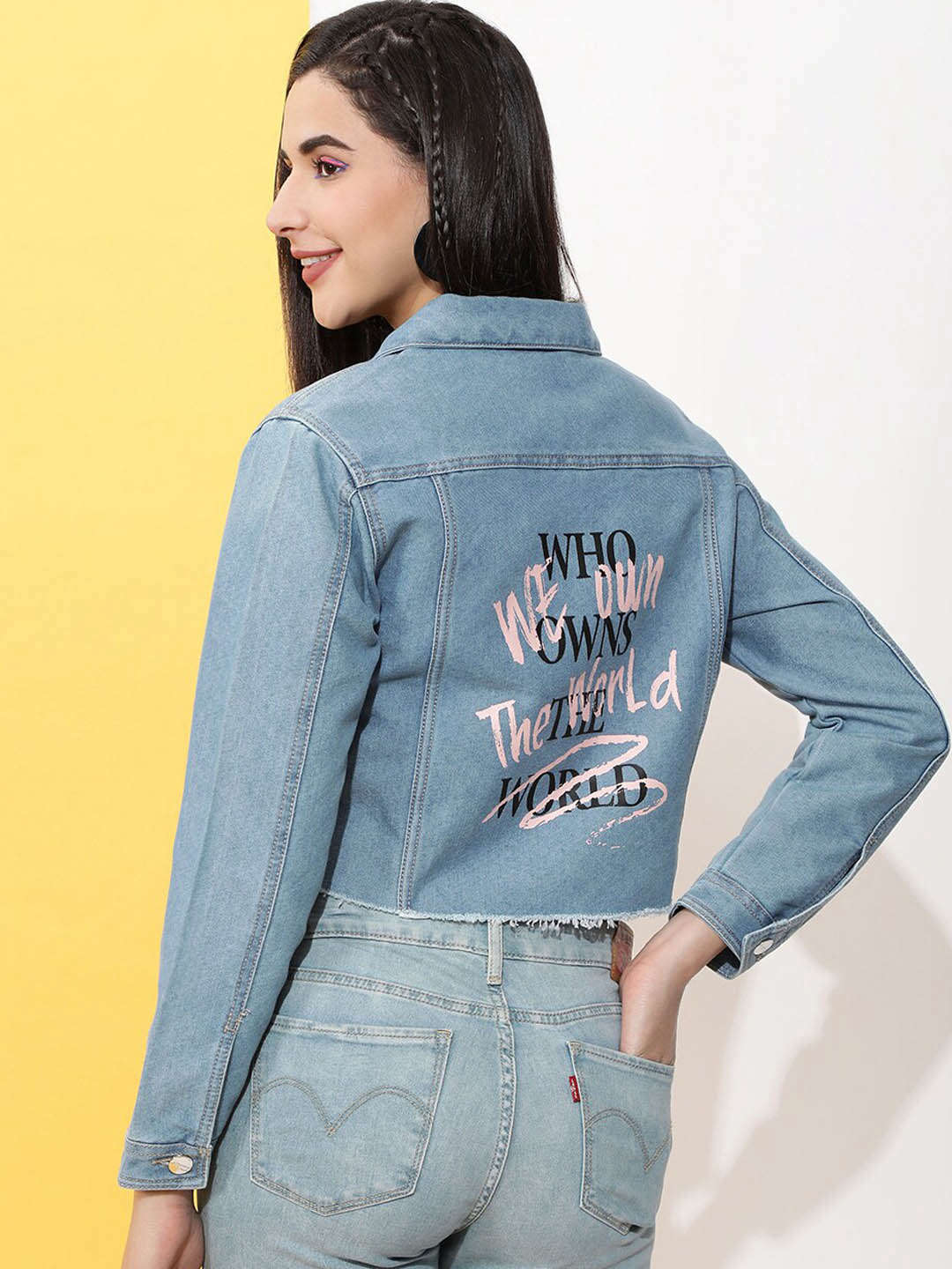 Women's Back Printed Jacket
