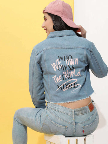 Women's Back Printed Jacket