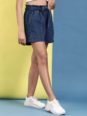 Women's Paperbag High Waist Shorts