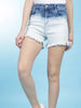 Women's Mid-Waist 2 Tone Shorts