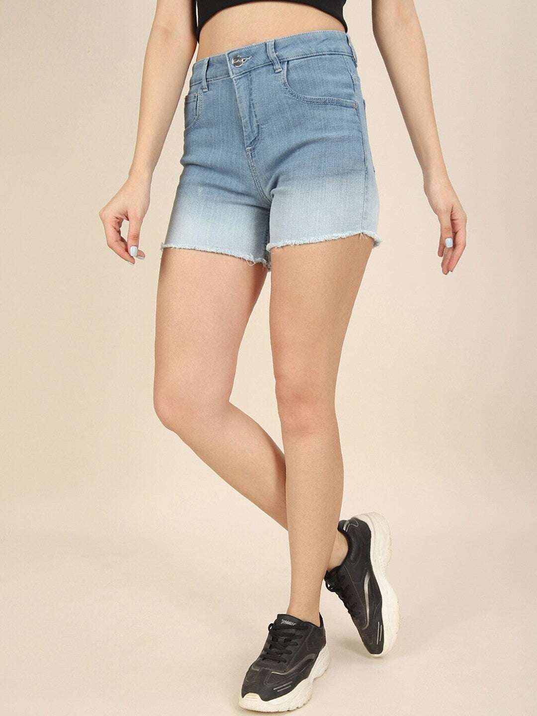 Women's High-Waist 2 Tone Shorts