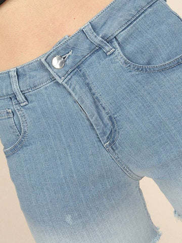 Women's High-Waist 2 Tone Shorts