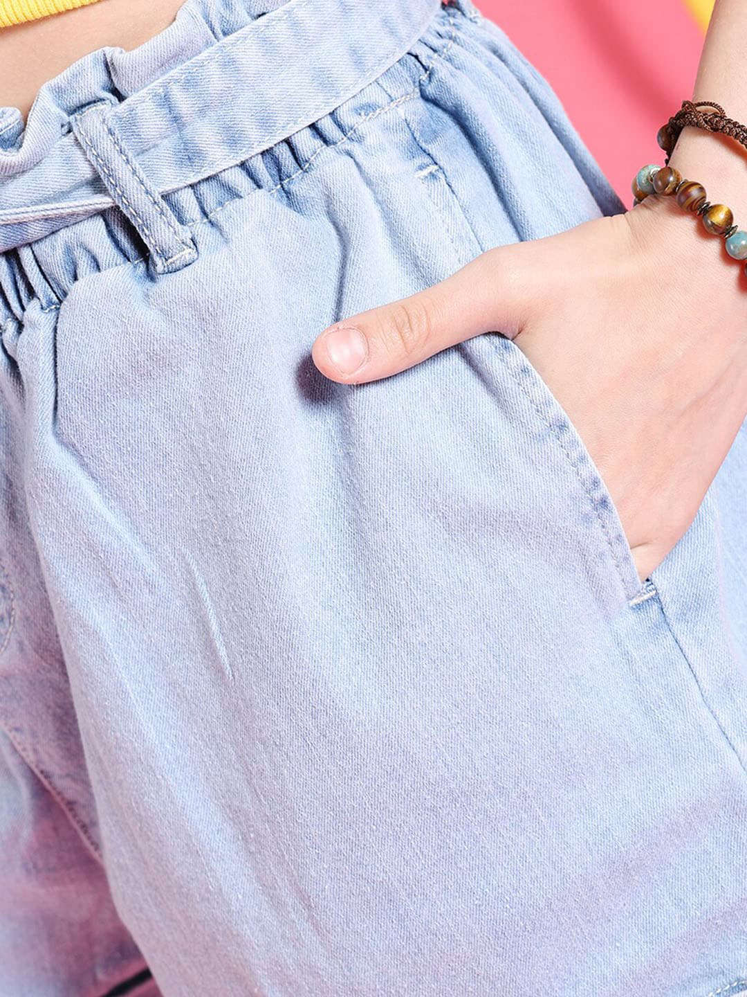 Women's Paperbag Waist Tie-Up Shorts