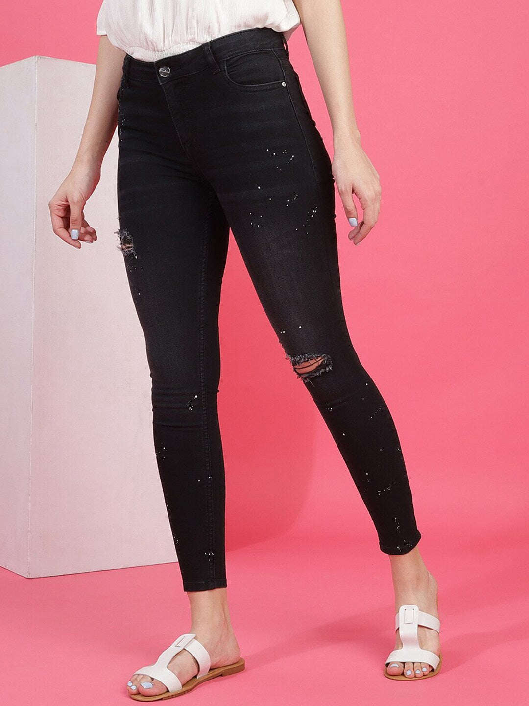 Women's Solid Jeans
