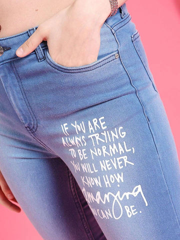 Women's Streetwear Skinny Fit Jeans