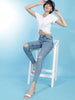 Women's Distressed Slim-Fit Jeans