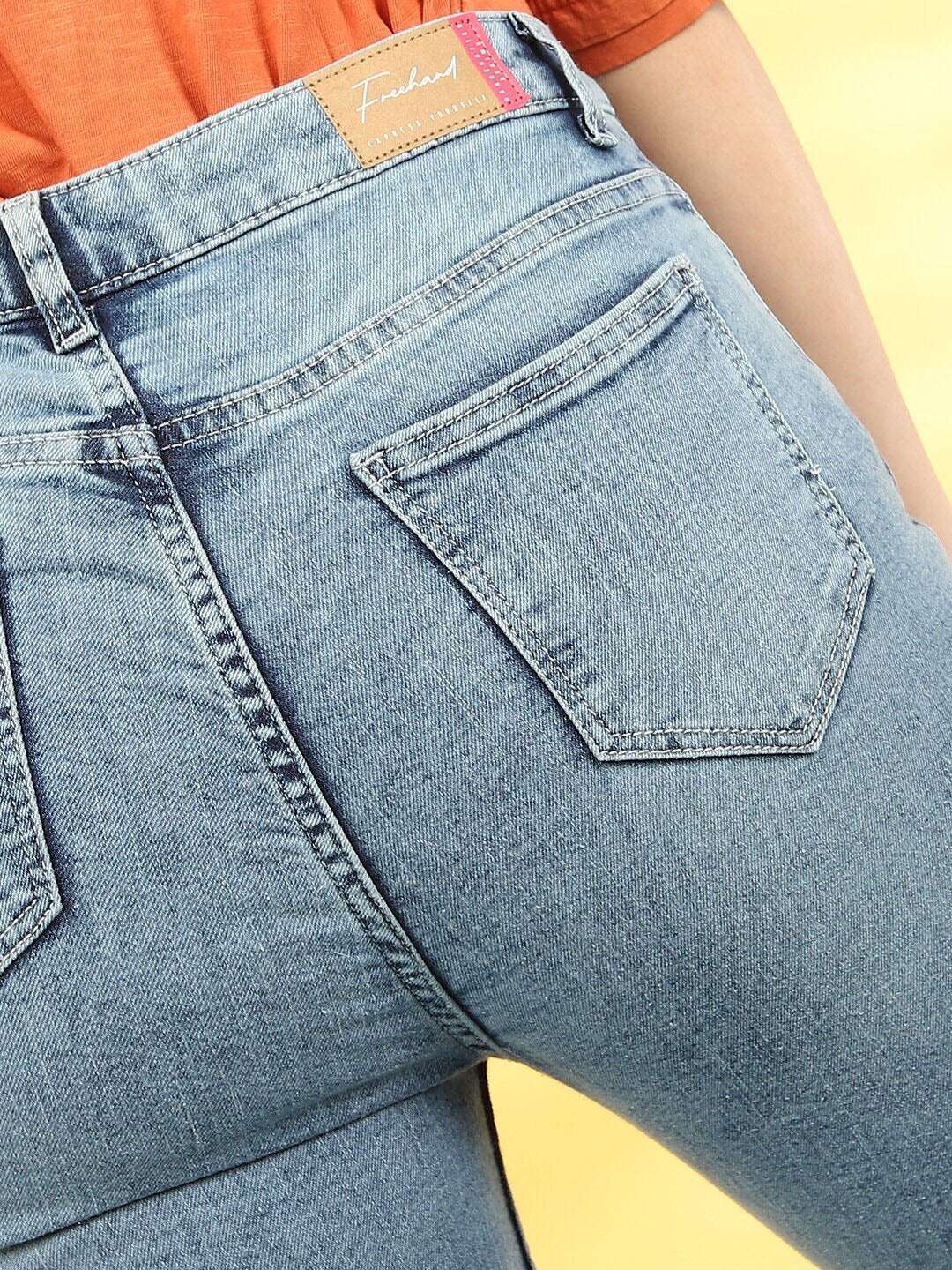 Women's Printed Slim-Fit High-Rise Jeans