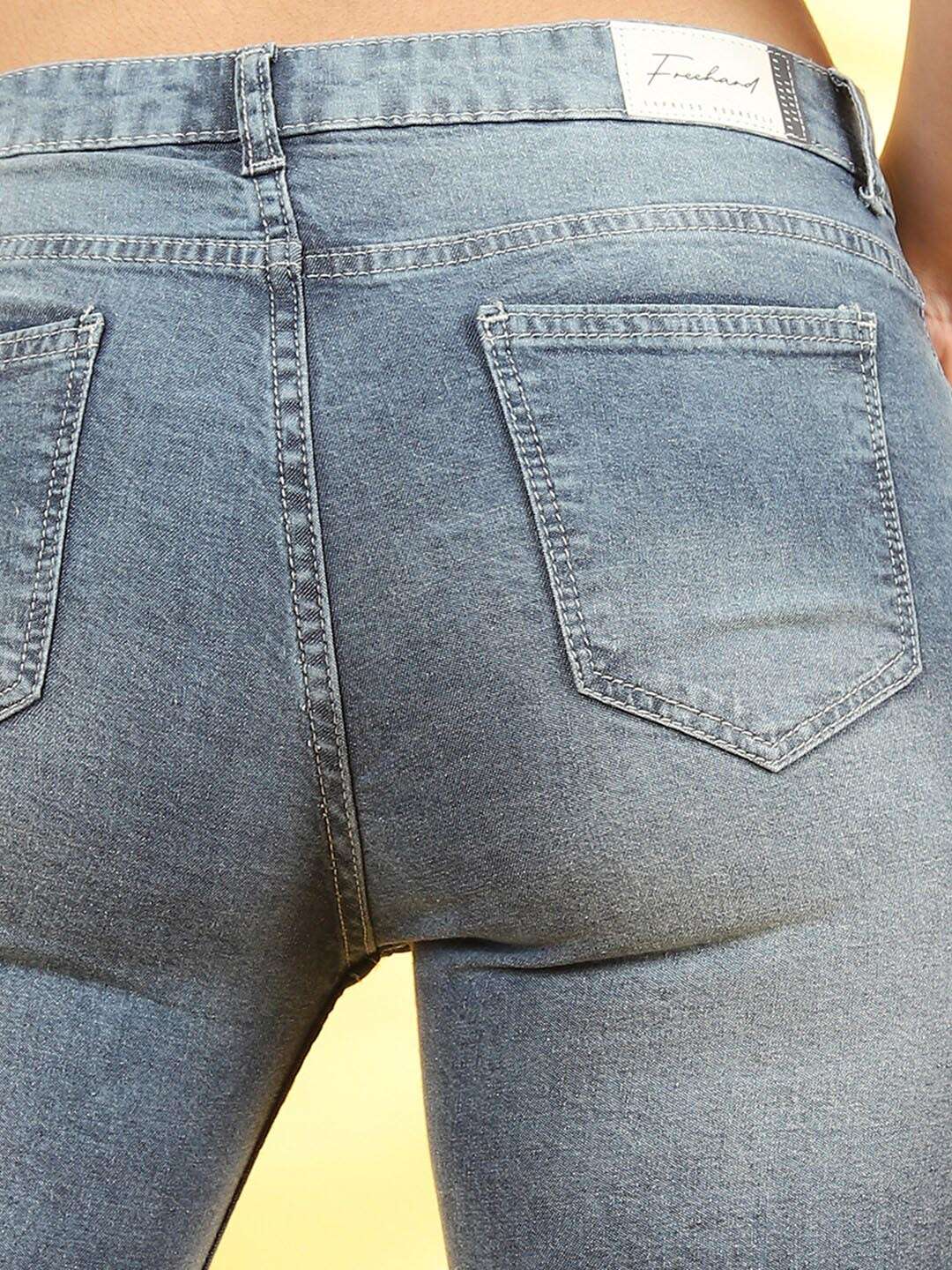 Women's Distressed Slim-Fit Jeans