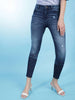 Women's Distressed Slim-Fit Jeans
