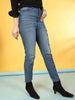 Women's Printed Straight Fit Jeans