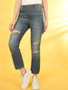 Women's Distress Straight Fit Jeans
