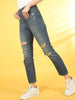 Women's Distress Straight Fit Jeans
