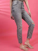 Women's Distress Straight Fit Jeans