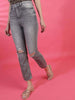 Women's Distress Straight Fit Jeans
