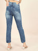 Women's Distress Straight Fit Jeans
