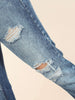 Women's Distress Straight Fit Jeans
