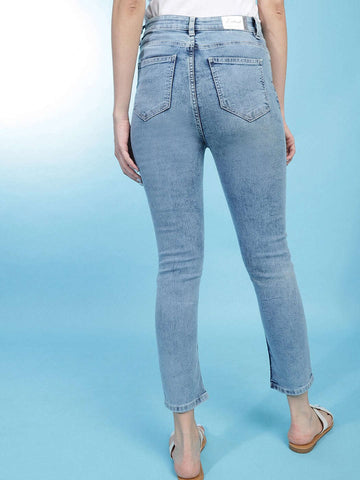 Women's Distress Straight Fit Jeans