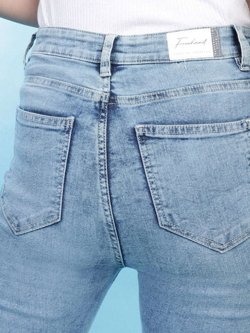 Women's Distress Straight Fit Jeans