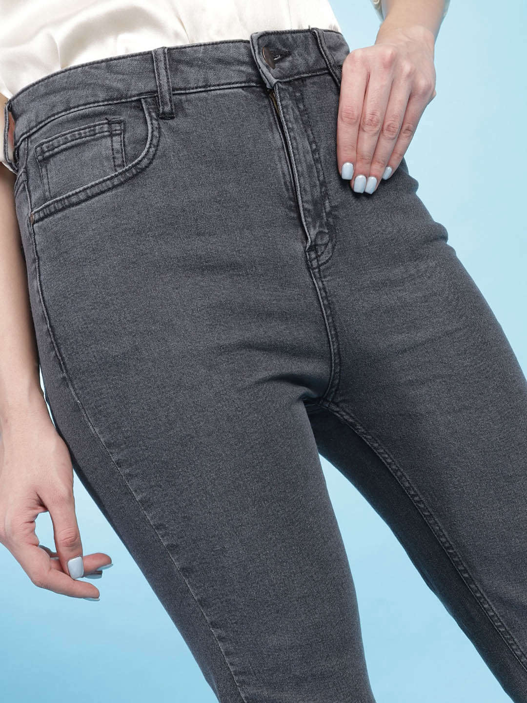 Women's Printed Straight Fit Jeans