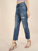 Women's Distress Straight Fit Jeans