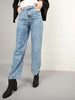 Women's 2 Tone Denim Wide Leg Jeans