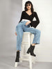 Women's 2 Tone Denim Wide Leg Jeans