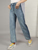 Women's 2 Tone Denim Wide Leg Jeans