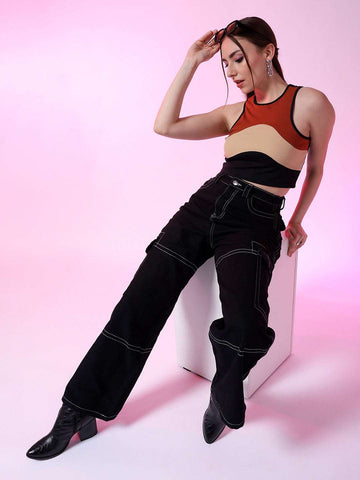 Women's Colourblocked Top