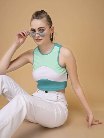 Women's Colourblocked Top