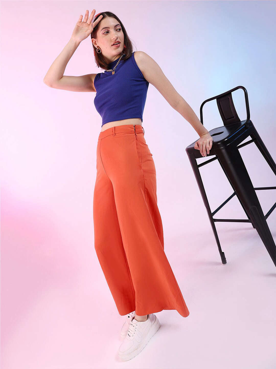 Women's Round Neck Sleeveless Rib Top