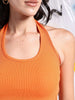 Women's Halter Neck Rib Top
