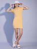 Women's Solid Polo Collar Dress