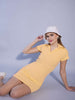 Women's Solid Polo Collar Dress