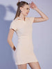 Women's Solid Polo Collar Dress