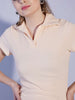 Women's Solid Polo Collar Dress