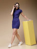 Women's Solid Polo Collar Dress