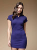 Women's Solid Polo Collar Dress