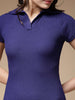 Women's Solid Polo Collar Dress