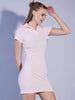 Women's Solid Polo Collar Dress