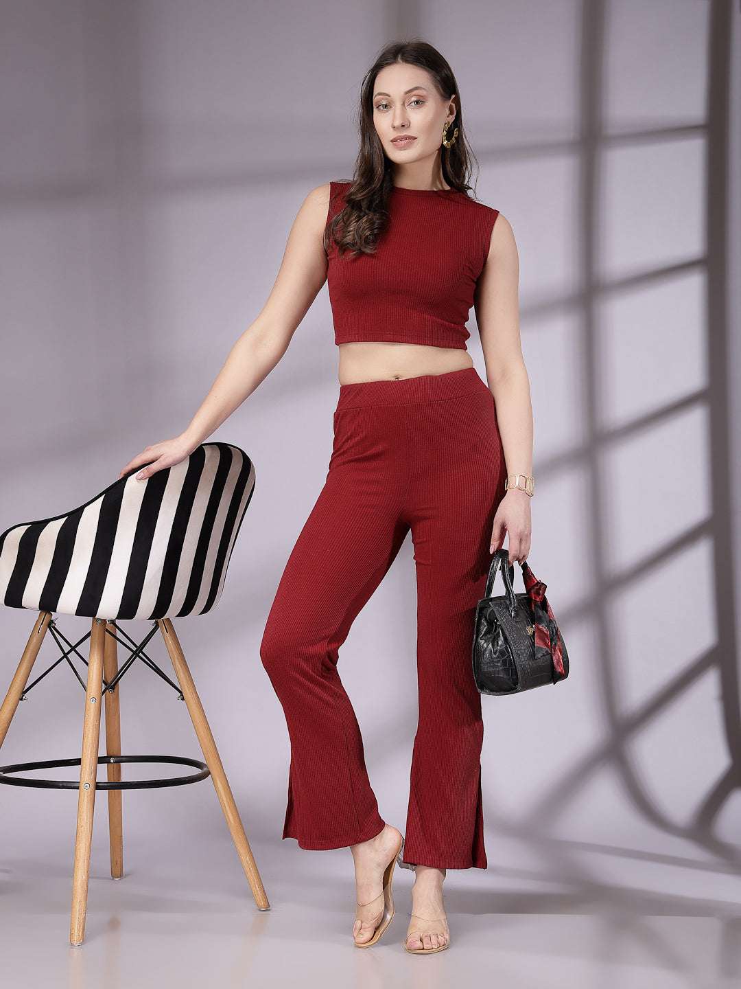 Women's Solid Co-Ords Set