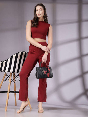 Women's Solid Co-Ords Set