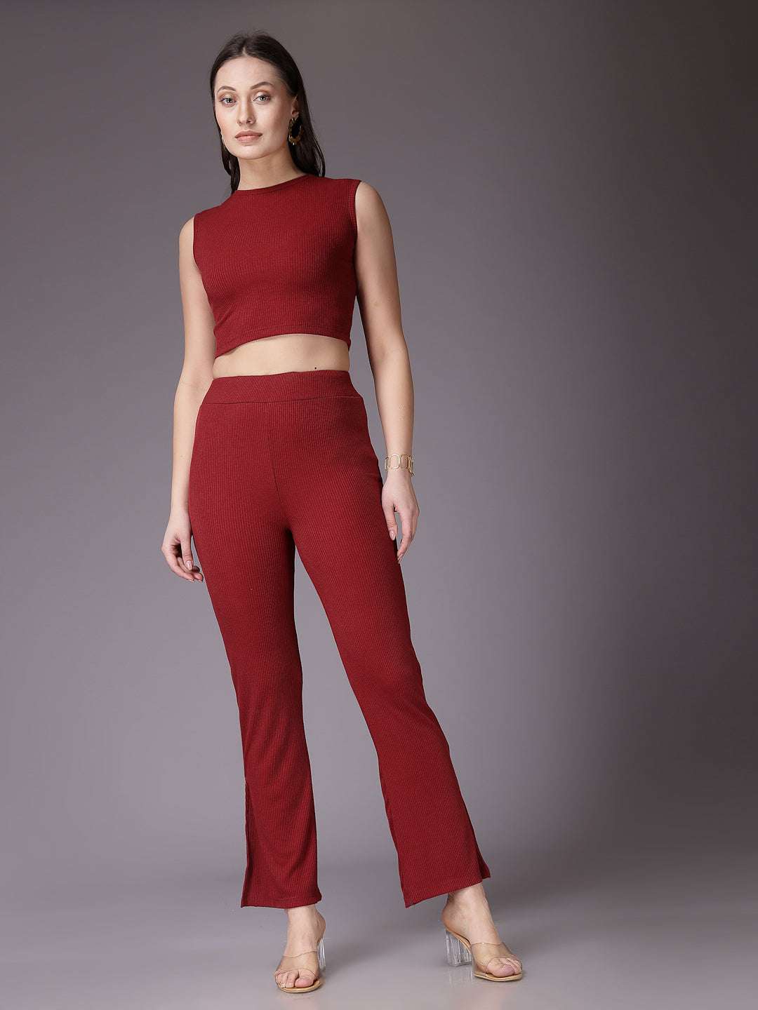 Women's Solid Co-Ords Set