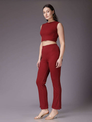 Women's Solid Co-Ords Set