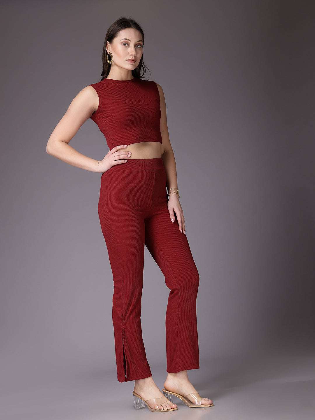 Women's Solid Co-Ords Set