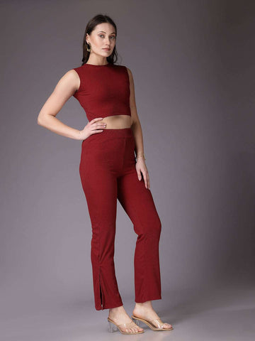 Women's Solid Co-Ords Set